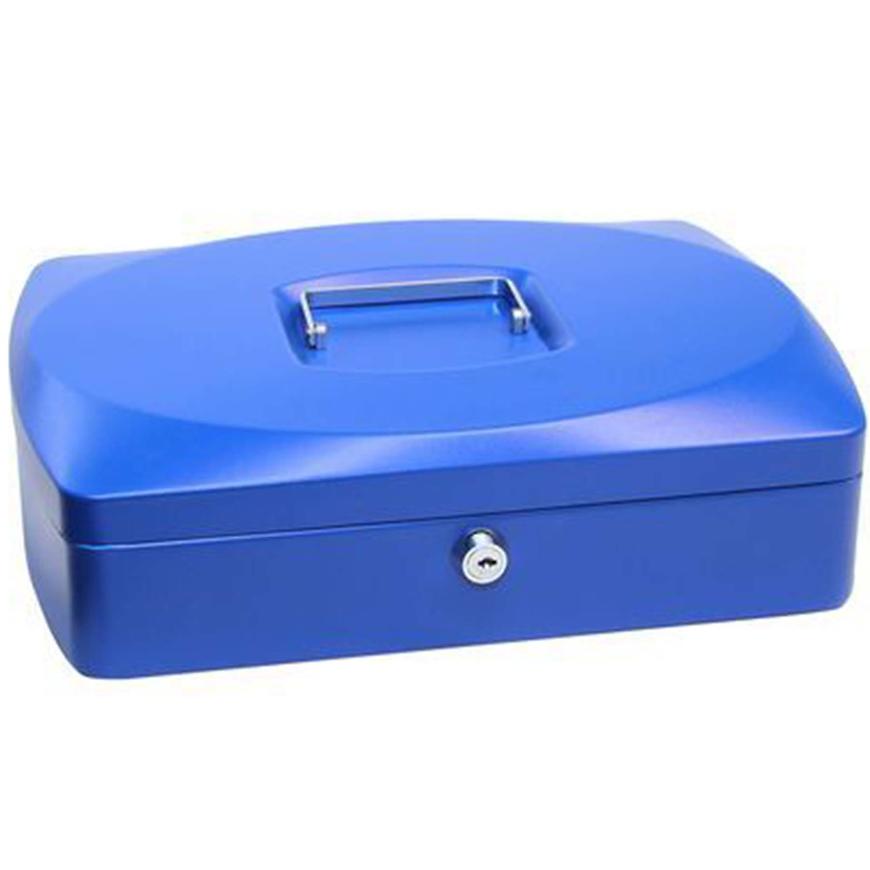 Ocelová pokladnička modrá 330x235x90mm TS.0110.C RICHTER