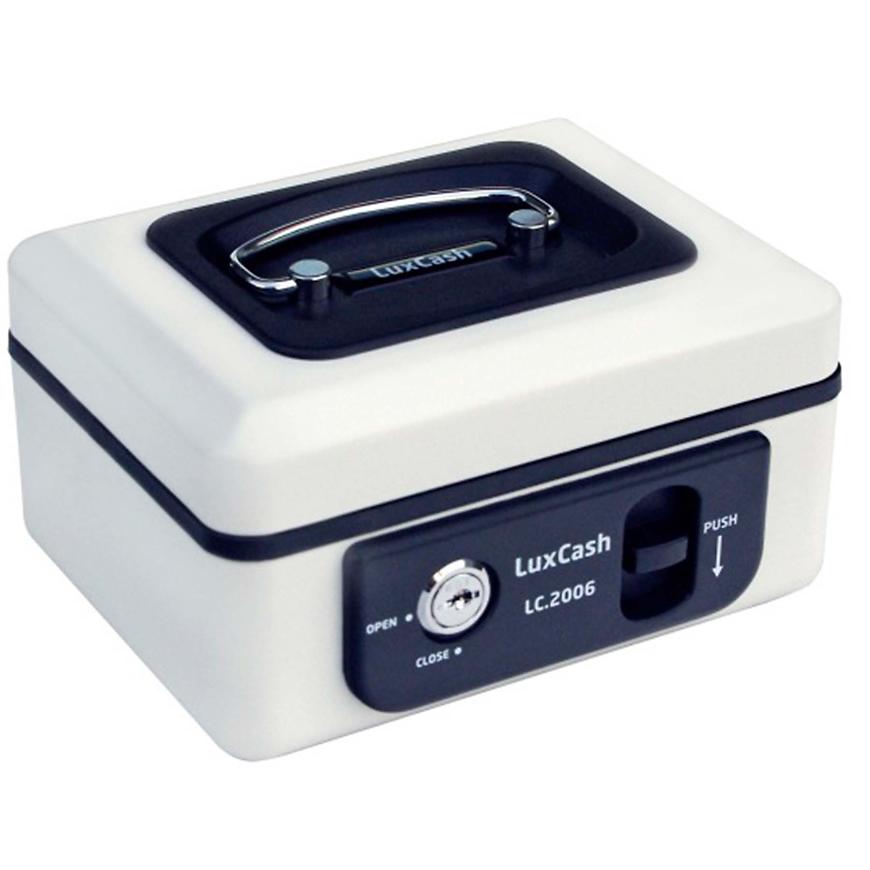 Ocelová pokladnička s páčkou bílá 170x143x91mm LC.2006 RICHTER