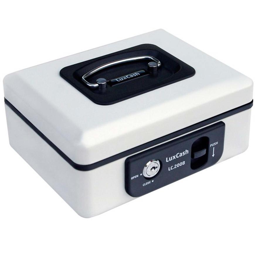 Ocelová pokladnička s páčkou bílá 200x170x95mm LC.2008 RICHTER