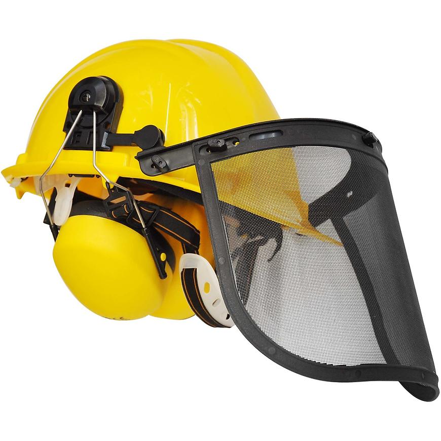 Ochranná přilba - přední štít se sluchátky 02-06004 BAUMAX