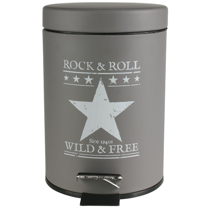 Odpadkový koš Elvis 3l šedobílý BAUMAX