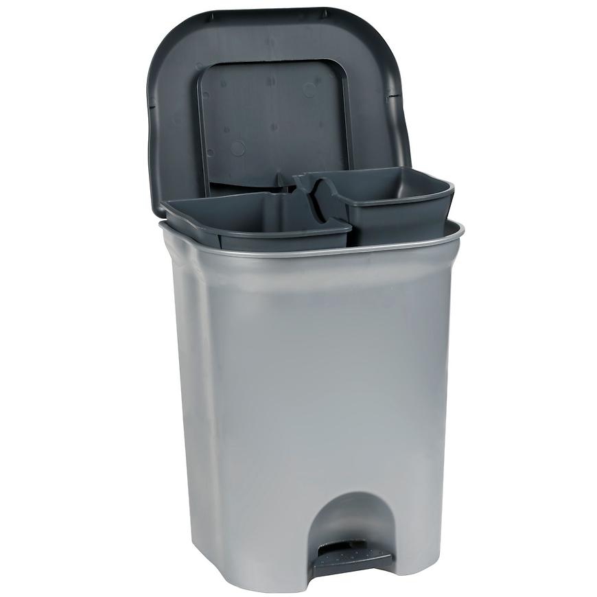 Odpadkový koš STEP&CLOSE DUO 2X11L BAUMAX