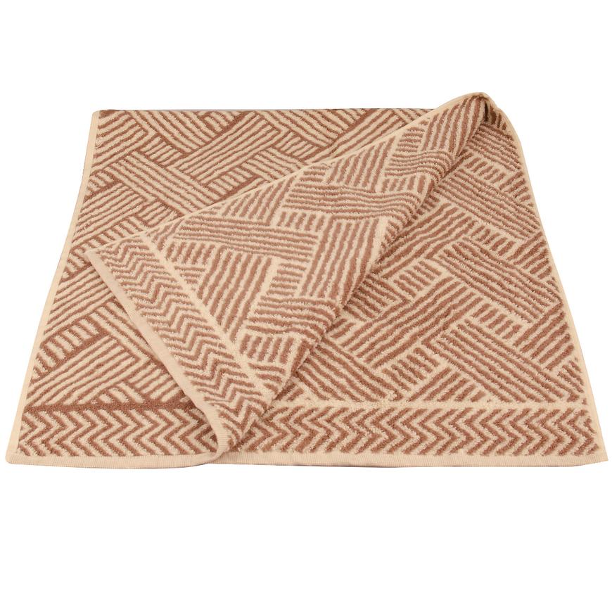 Osuška žakár Excellent 70x140 směry béžová 500g/m2 VESNA