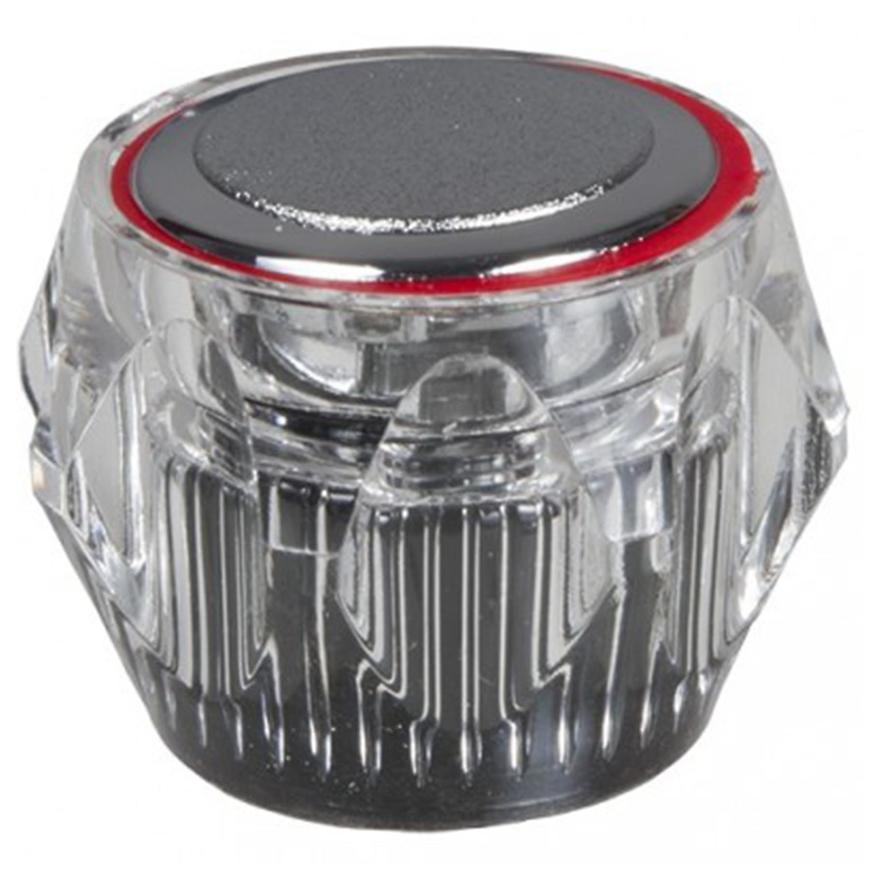 Otočný knoflík průhledný červený U057-C BAUMAX