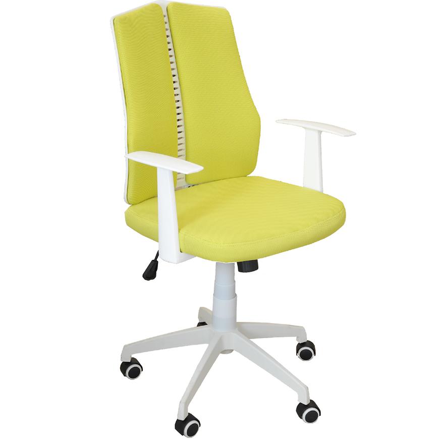 Otáčecí židle CZ11126M žlutý/bilá BAUMAX