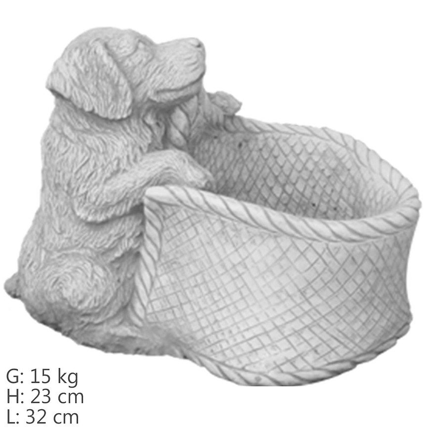 Pes s květináčem H-23 G-15 ART-156 BAUMAX