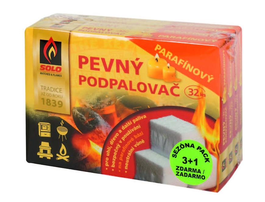 Pevný podpalovač parafínový 3+1