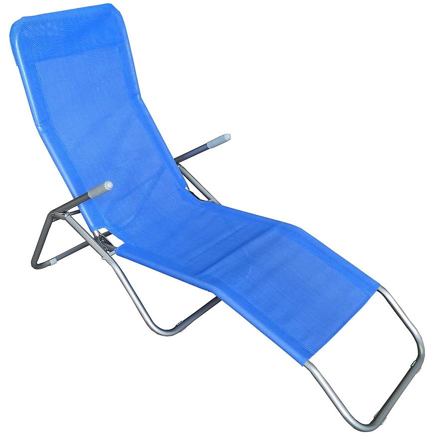 Plážové lehátko modré L1008F33 BAUMAX