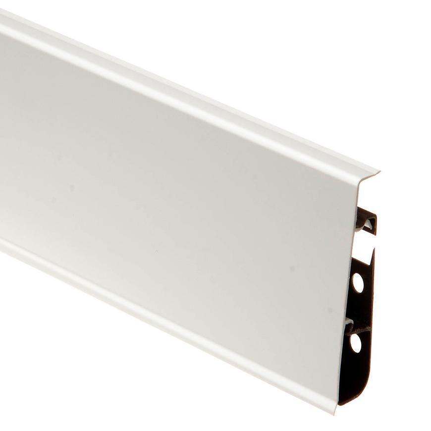 Podlahová lišta Hi-Line Prestige 89 bílá lesk BAUMAX