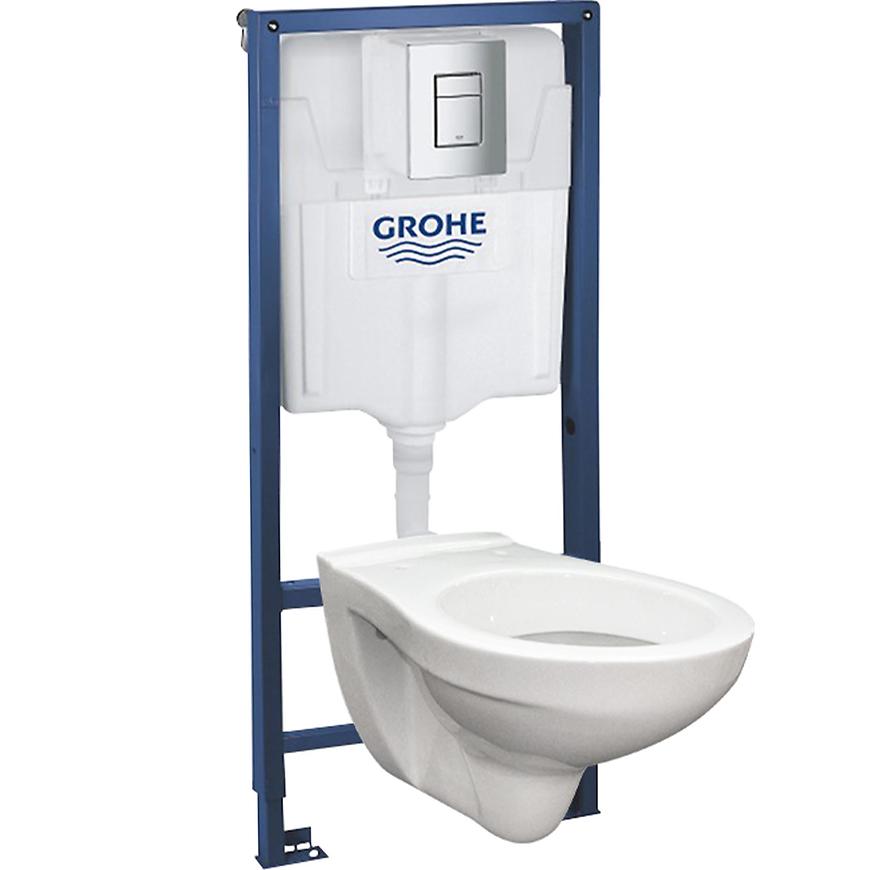 Podomítkový set wc Grohe rapid sl s úchytami a ovládacím tlačítkem + wc mísa závěsná GROHE
