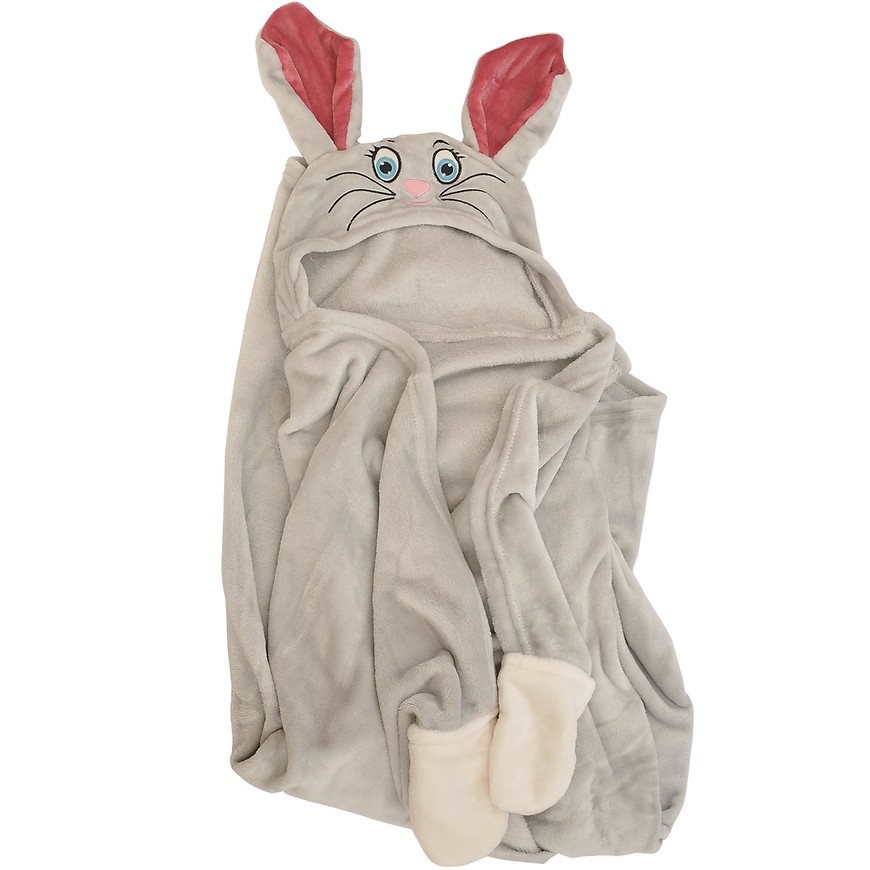 Pončo 125x150 králík/seda BAUMAX