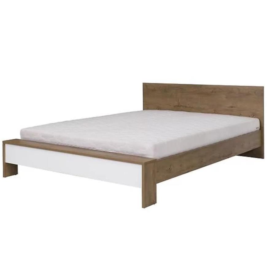 Postel Latika dub burgund/bílá BAUMAX