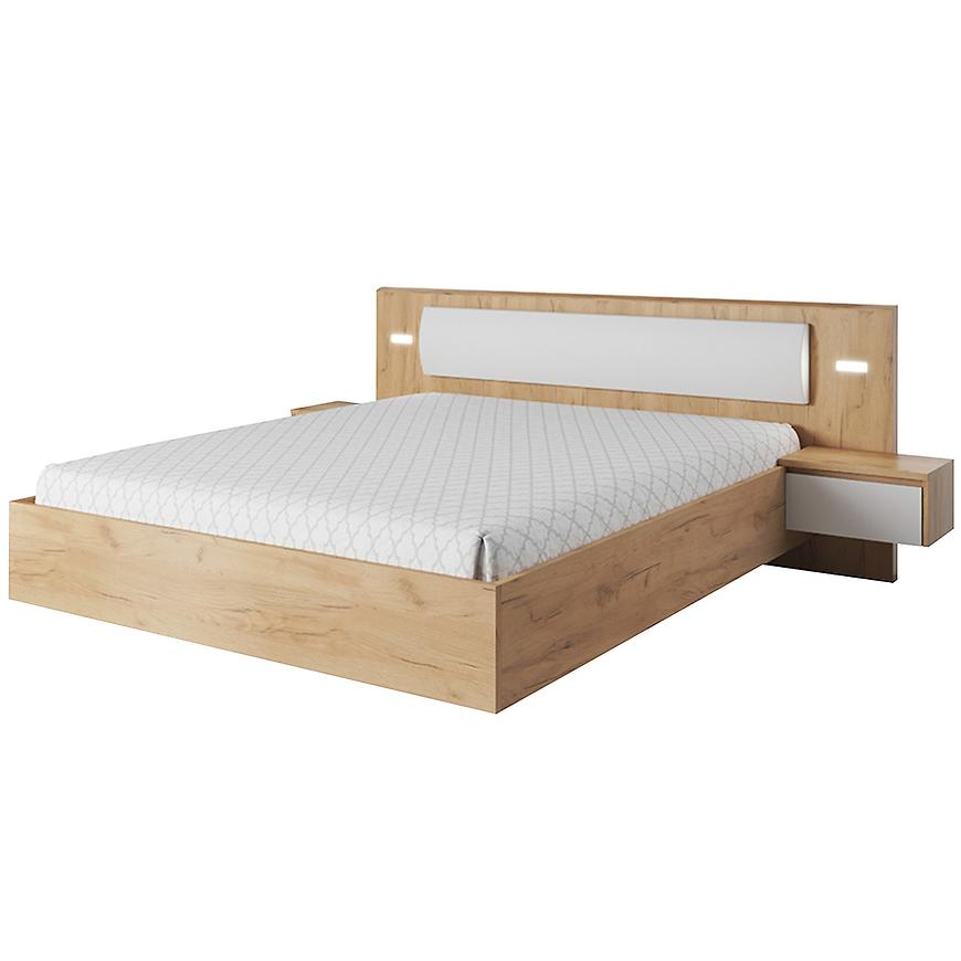 Postel Xelo 160 + Led bílá/craft BAUMAX