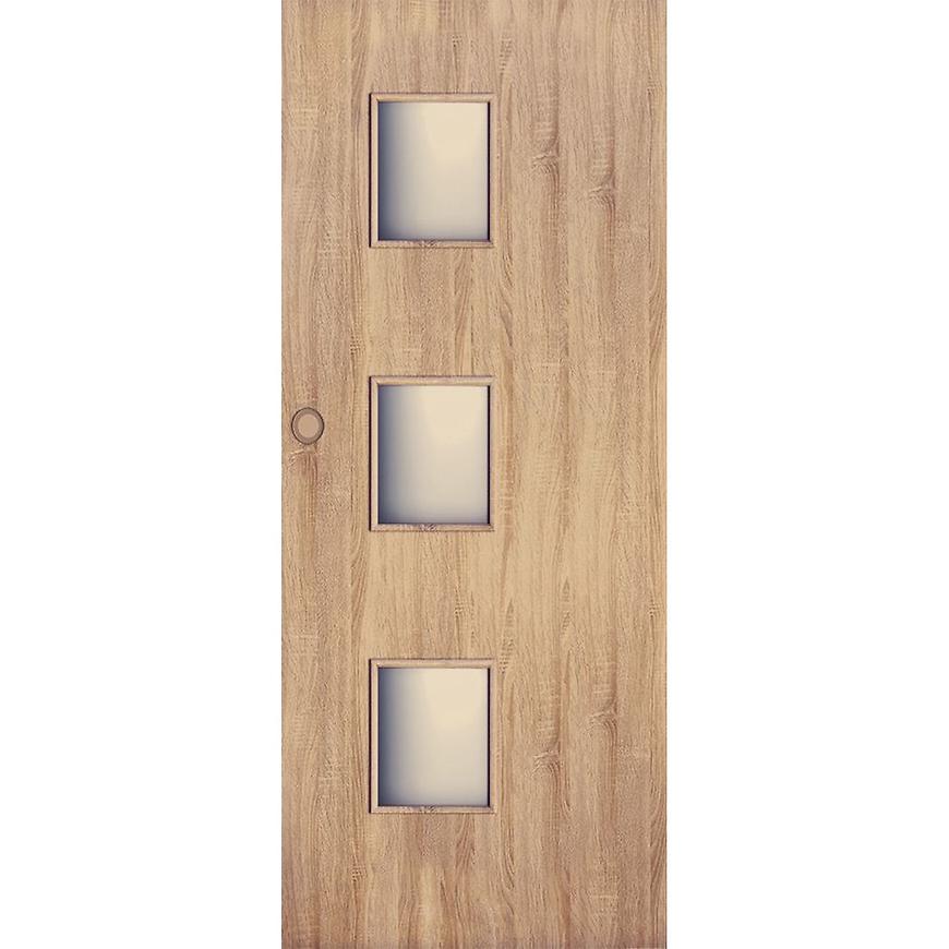 Posuvné dveře Trio 3*3 70P dub sonoma BAUMAX