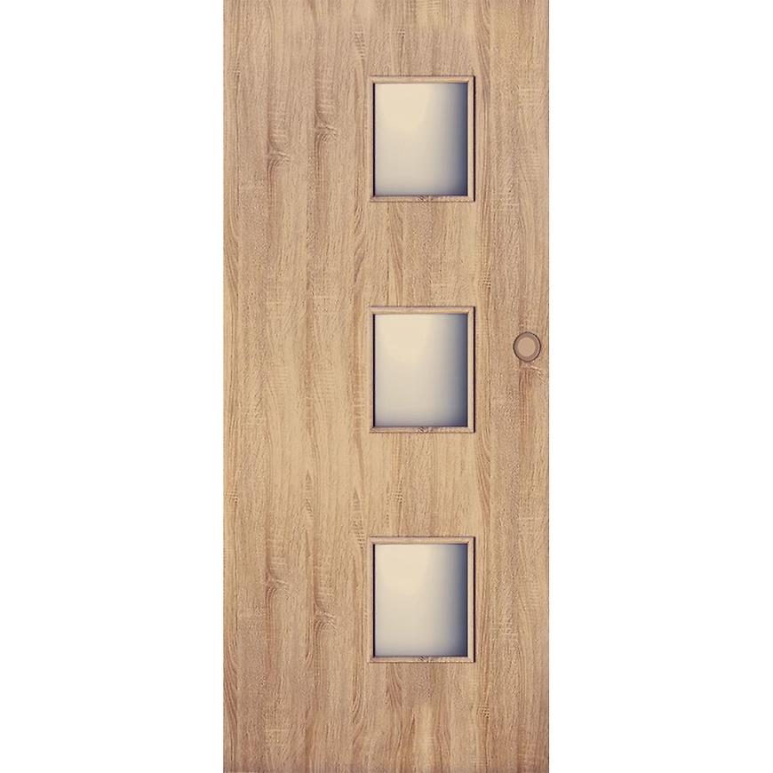 Posuvné dveře Trio 3*3 80L dub sonoma BAUMAX