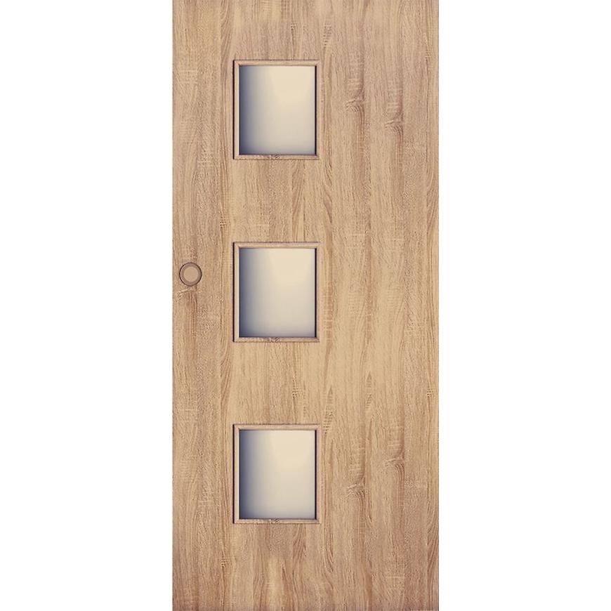 Posuvné dveře Trio 3*3 90P dub sonoma BAUMAX
