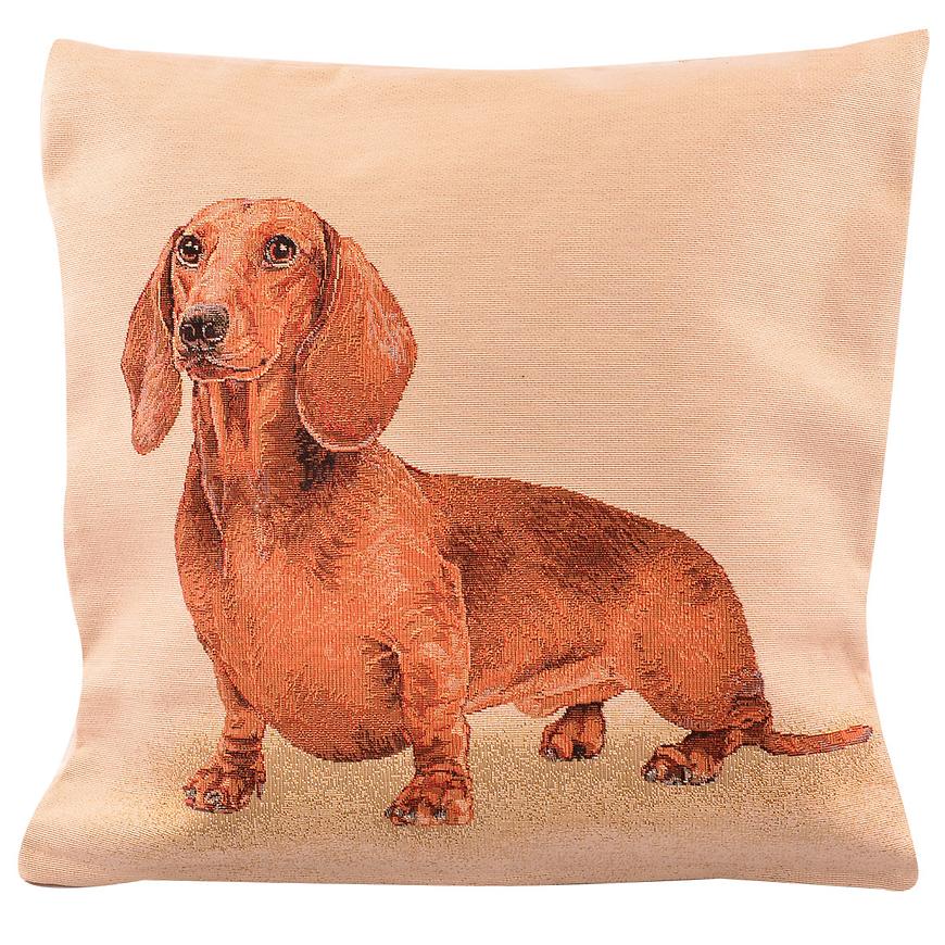 Povlak na polštář 45x45 gobelín jezevčík VESNA