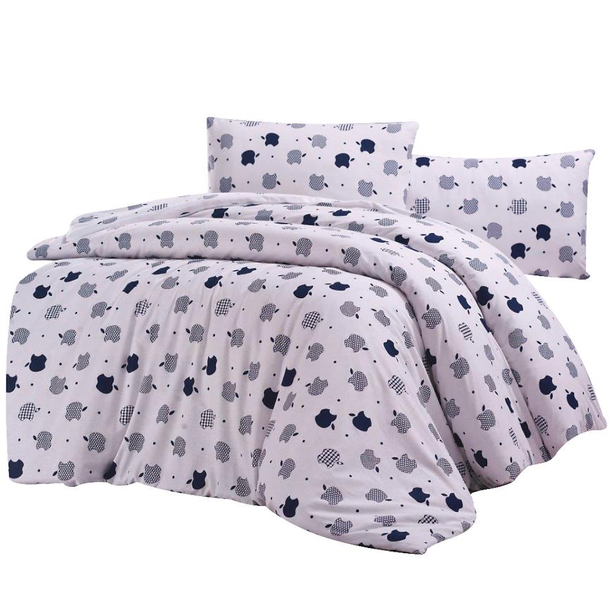 Povlečení bavlna 70x90/140x200 blue apple VESNA