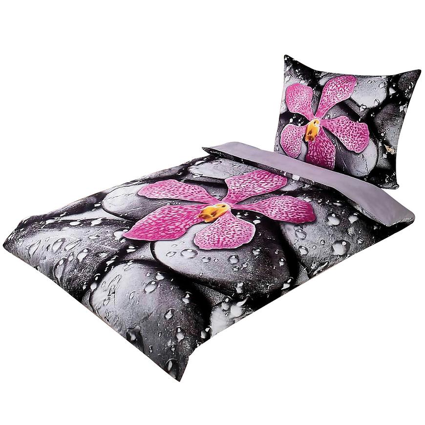 Povlečení komfort mikrovlákno 3D 70x90/140x200 orchidea VESNA