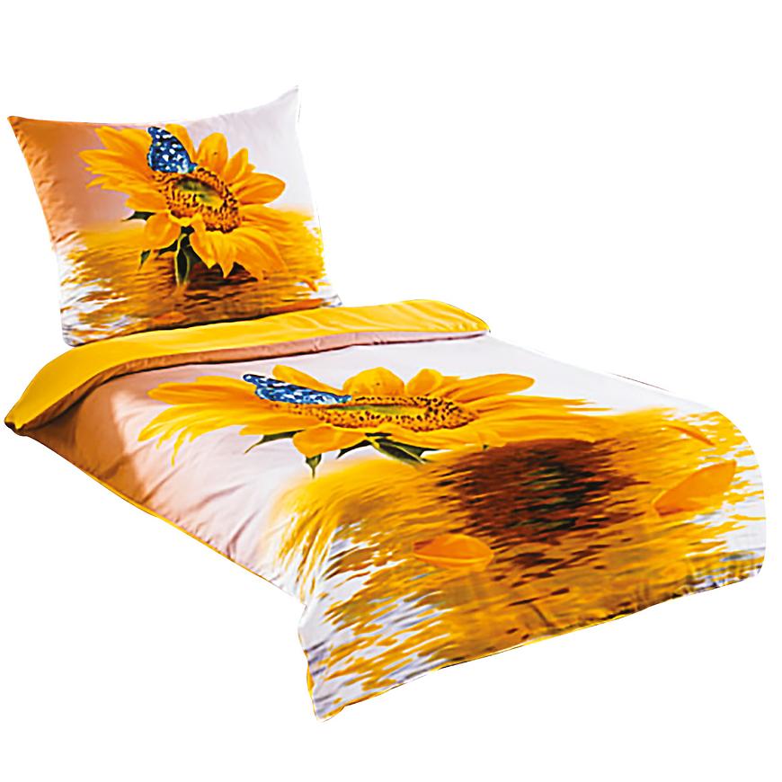 Povlečení komfort mikrovlákno 3D 70x90/140x200 slunečnice VESNA