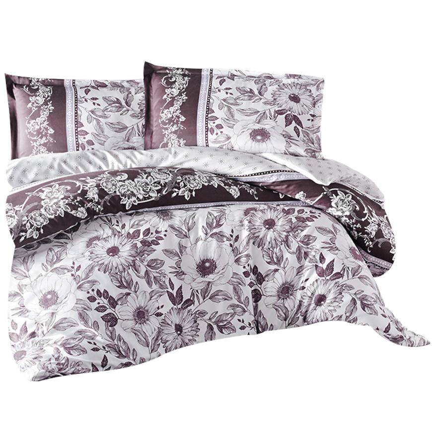 Povlečení satén 70x90/140x200 Mocha v1 VESNA