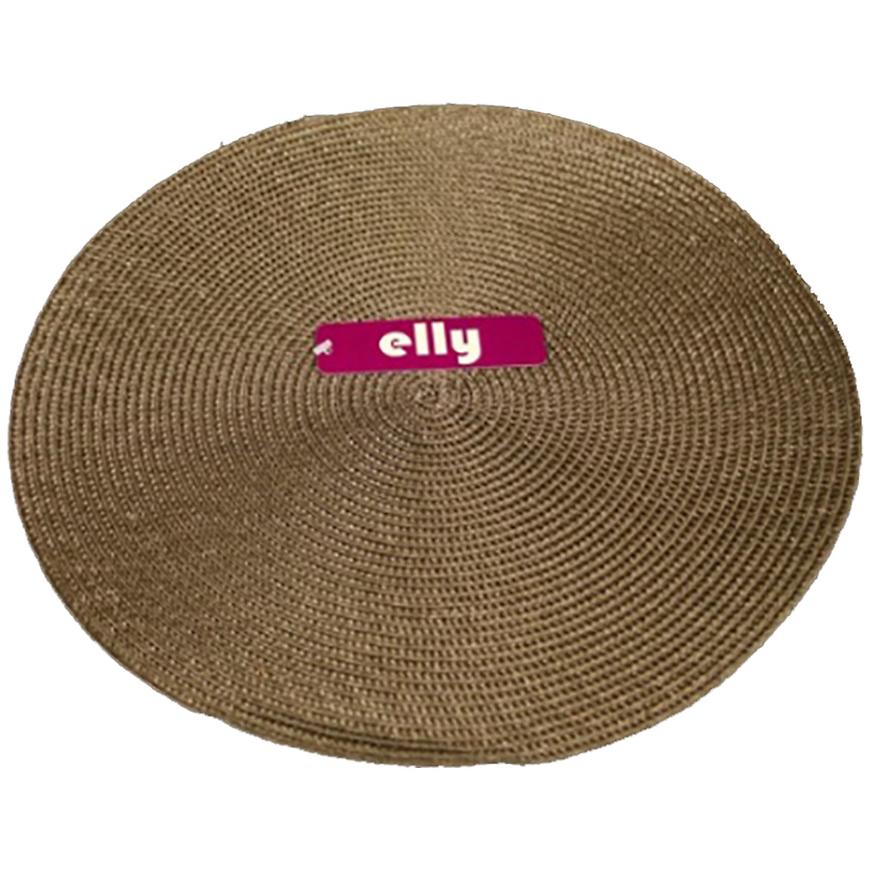 Prostírání Elly kulaté pr. 35 tmavě hnědá VESNA