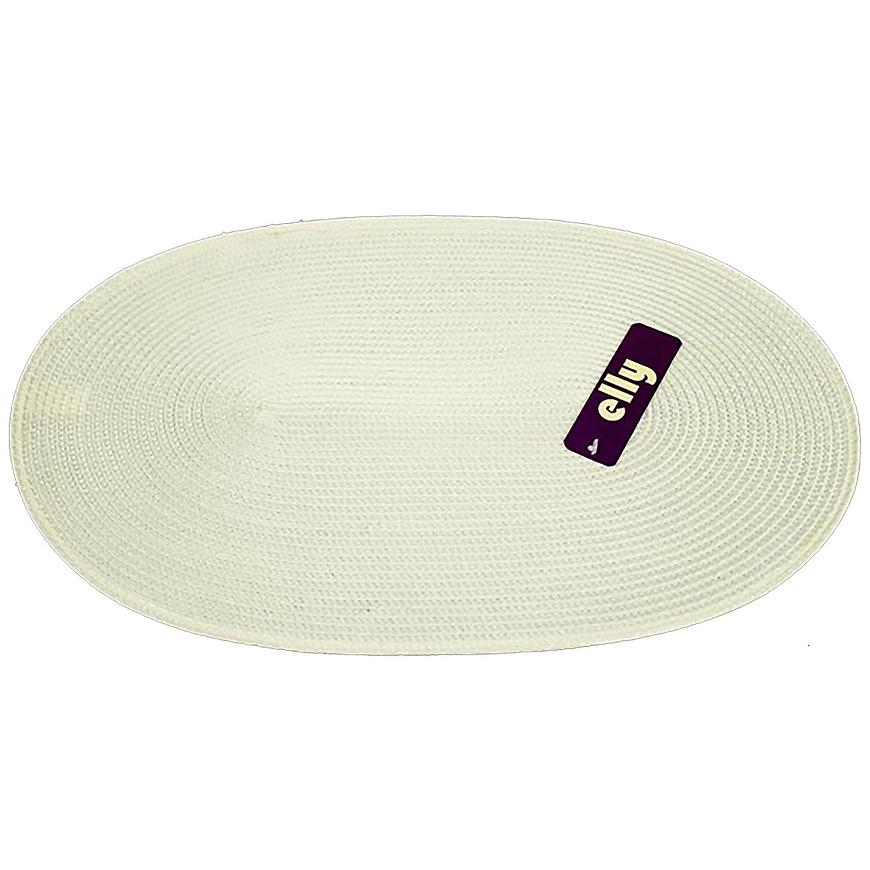 Prostírání Elly oválné 30x45 bílá VESNA