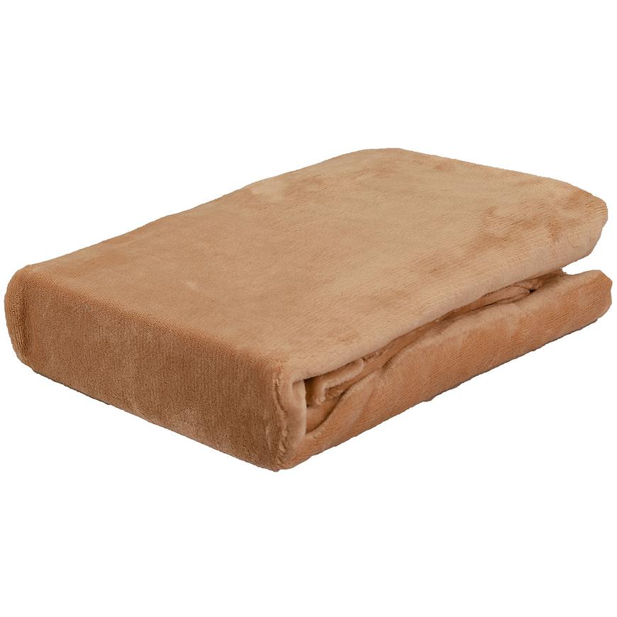 Prostěradlo mikroflanel 90x200 kávová VESNA