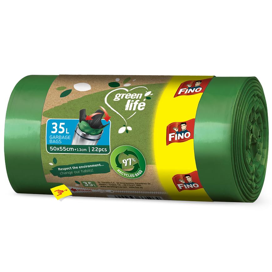 Pytle na odpad i Fino green life 35l /22ks BAUMAX