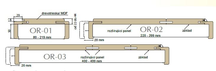 Regulovaná zárubeň BAUMAX