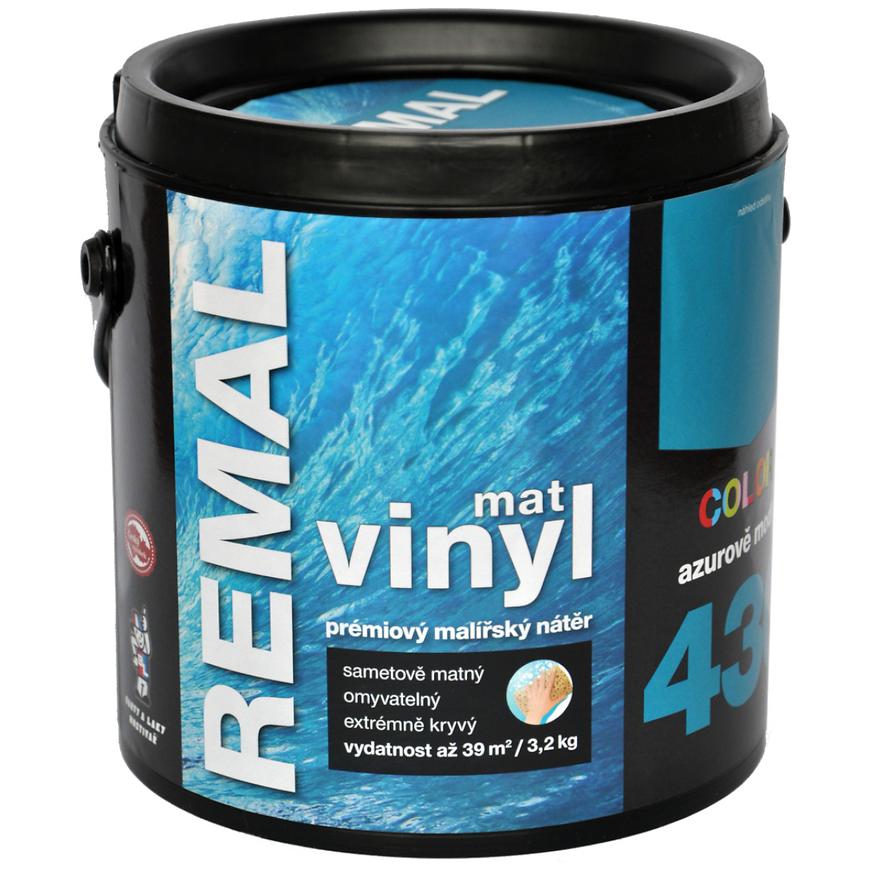 Remal vinyl color mat azurově modrá 3