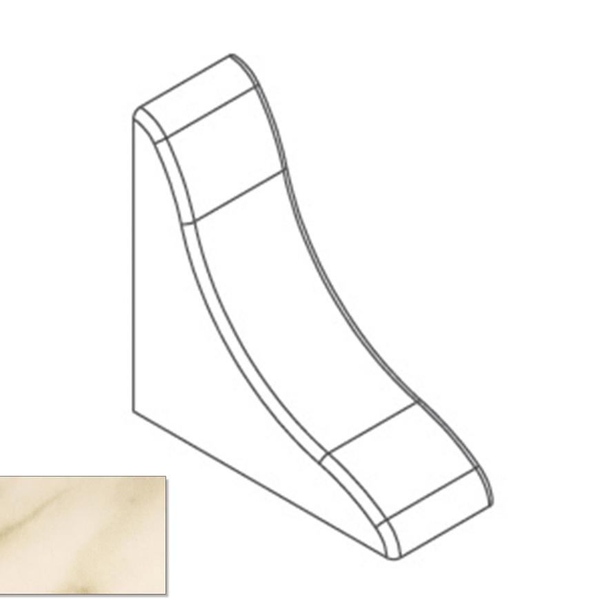 Rovné zakončení – Mramor Carrara LWS-012