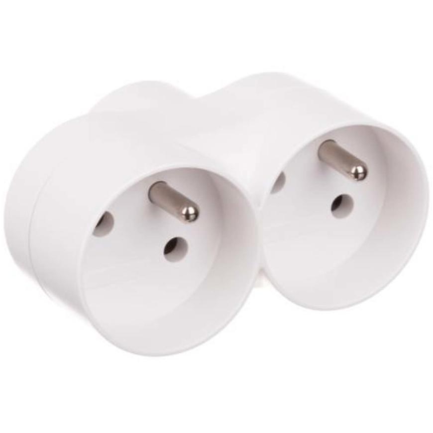 Rozdvojka 28208 2x kulatá zásuvka 2X2P+PE BAUMAX