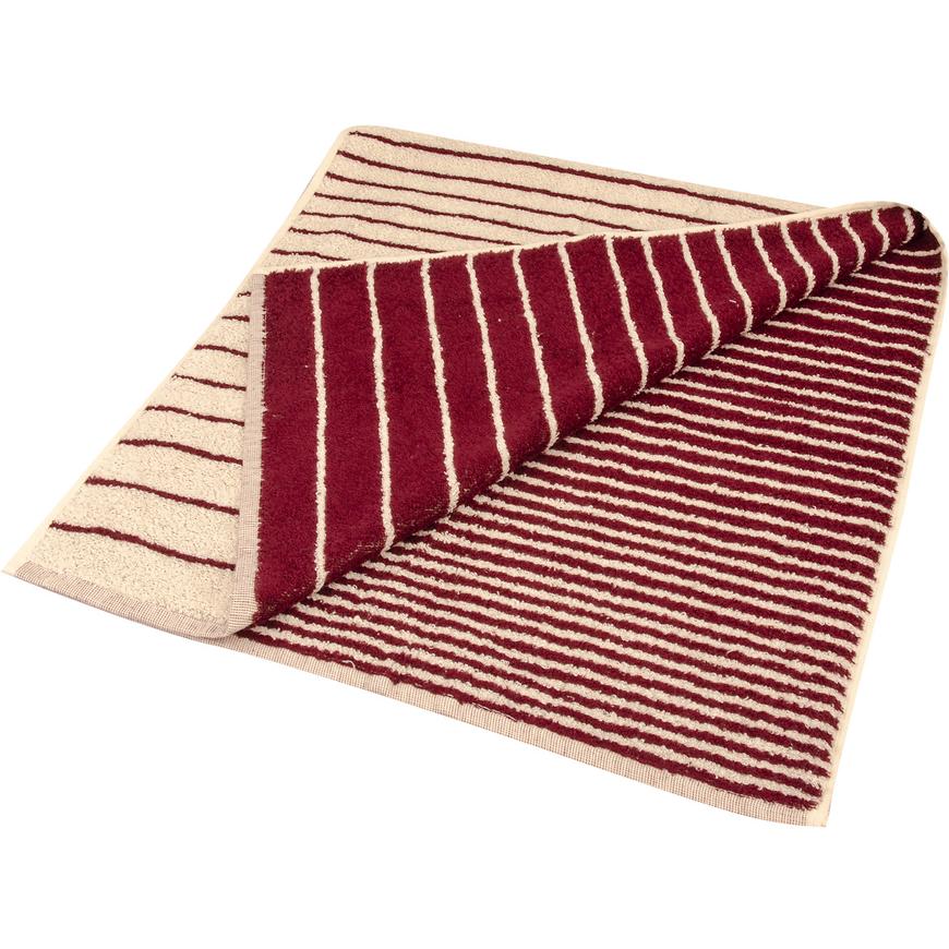 Ručník žakár Excellent 50x100 pruhy vínový 500g/m2 VESNA