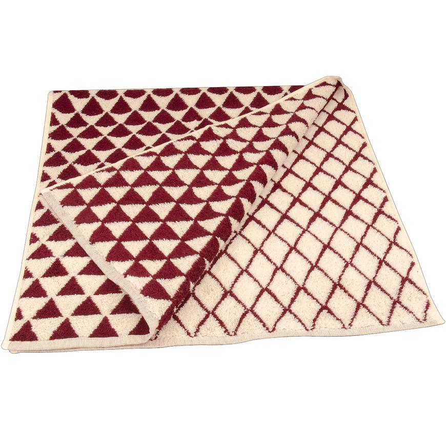 Ručník žakár Excellent 50x100 triangle vínový 500g/m2 VESNA