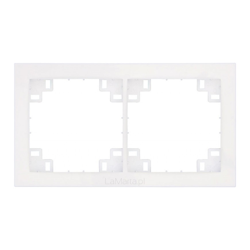 Rámeček dvojitý d dr-2 bílý BAUMAX