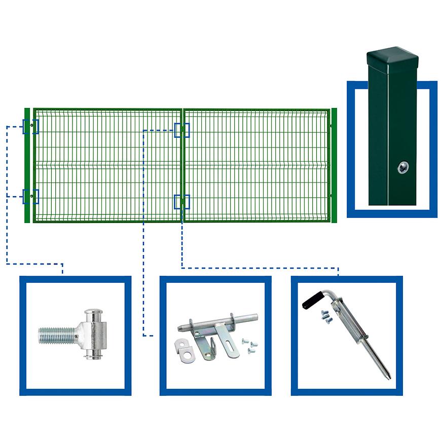 Sada brána dvoukřídlová WGBRA-T000295 BAUMAX