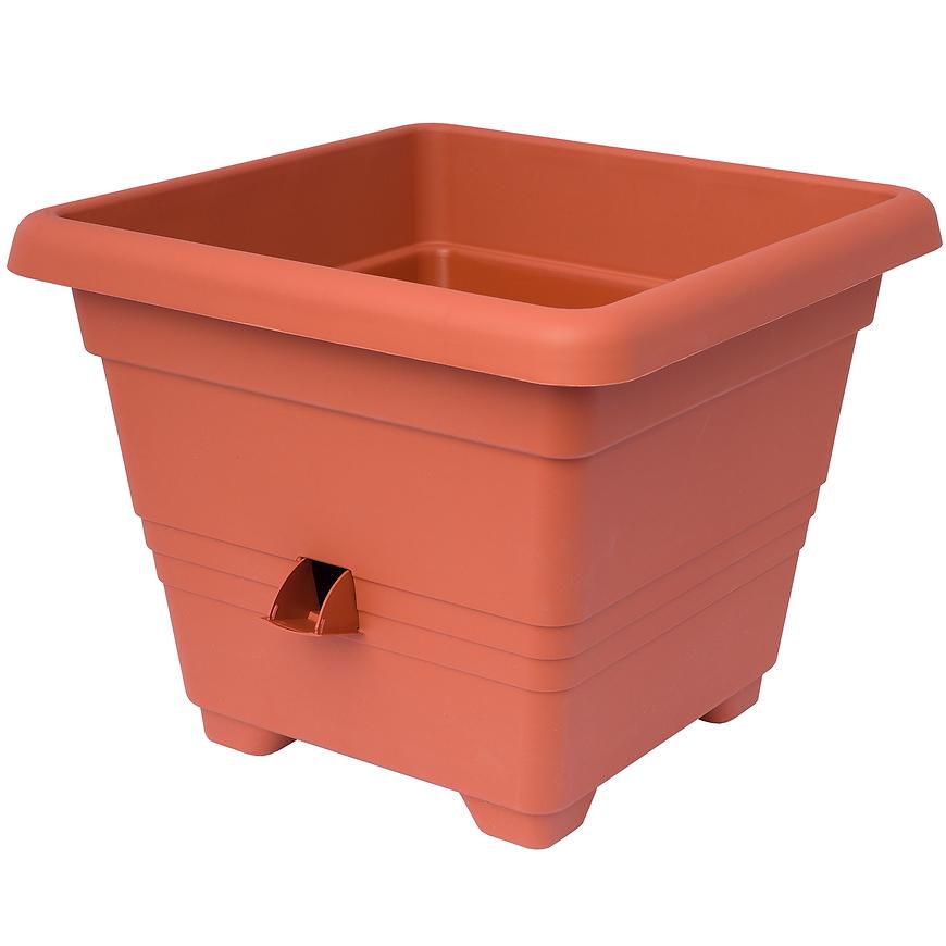 Samozavlažovaci květináč Bergamot 25 x 25 terakota BAUMAX