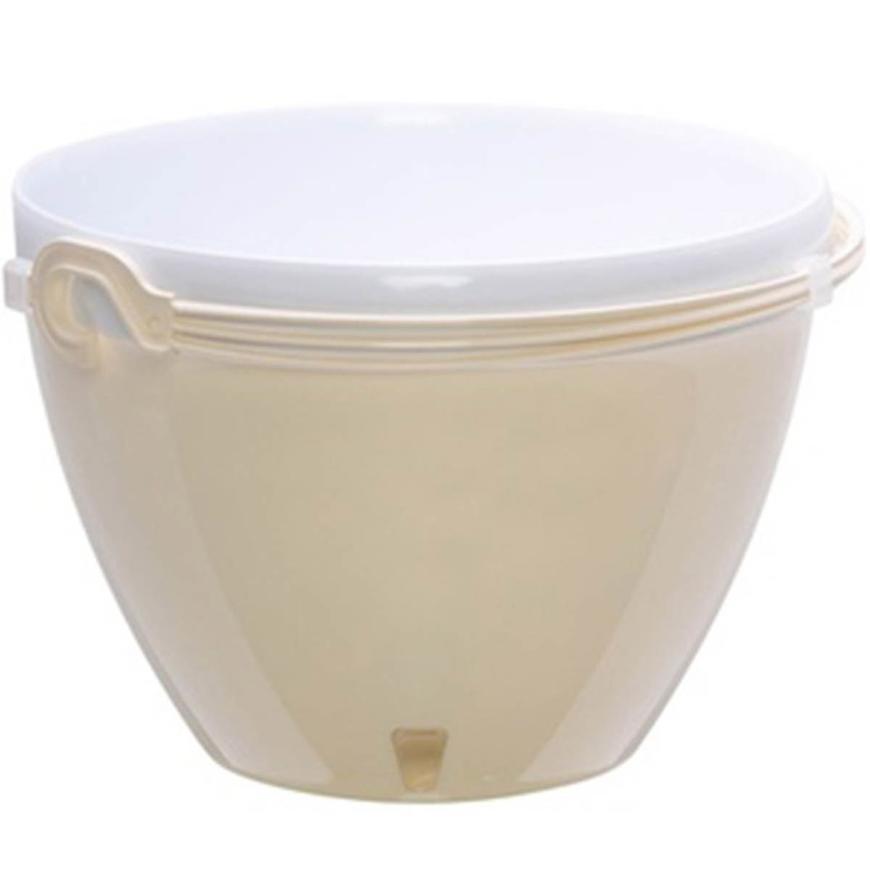 Samozavlažovací závěsný květináč Vista krémová/bílá ø 22cm – 3
