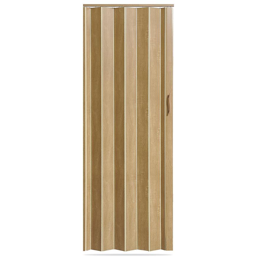 Shrnovací dveře Accordion dub stříbrný BAUMAX