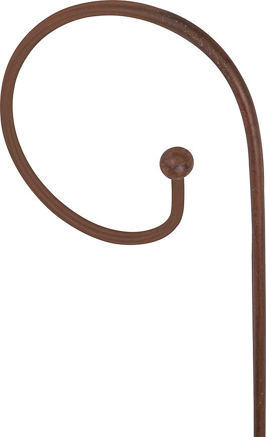 Spirála k rostlinám s koulí patina 15 mm