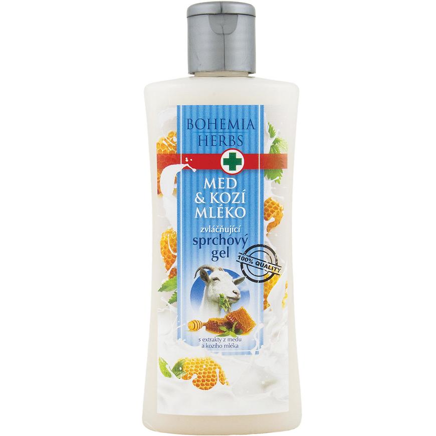 Sprchový gel s extrakty z medu a kozího mléka 250 ml BOHEMIAGIFTS