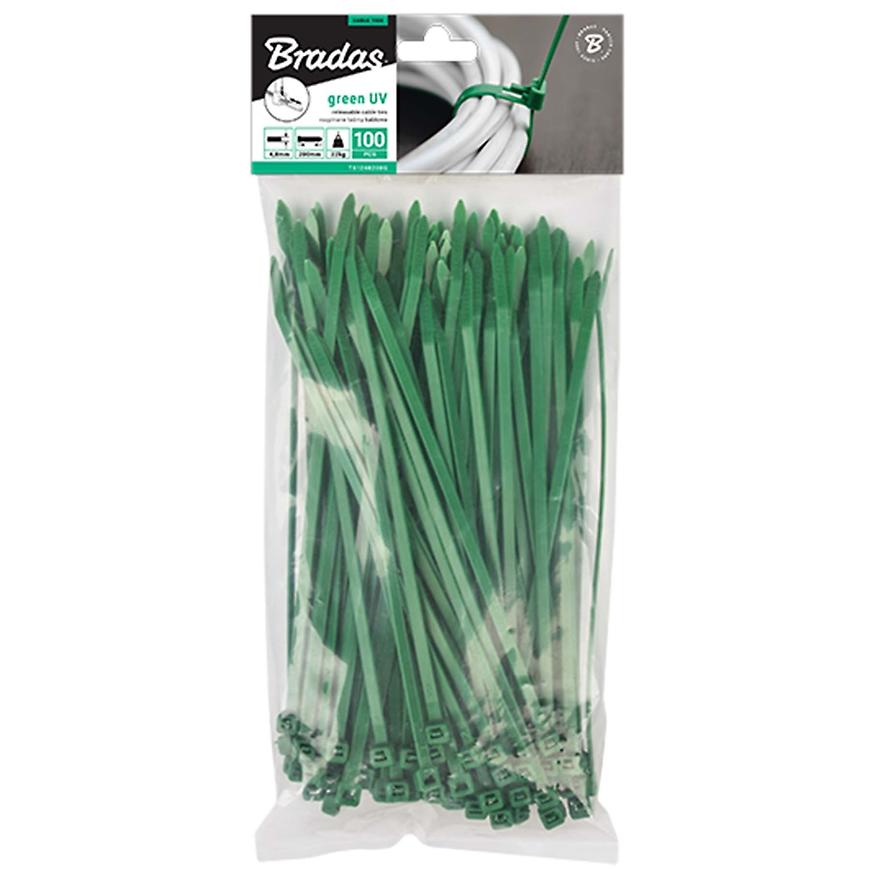 Stahovací páska rozepínací zelená 4