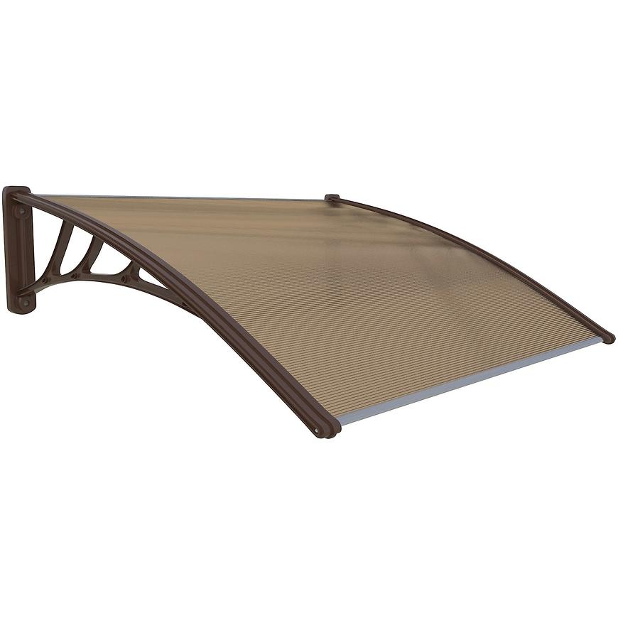 Stříška nad vchodové dveře Coppoline hnědá 120X80 BAUMAX