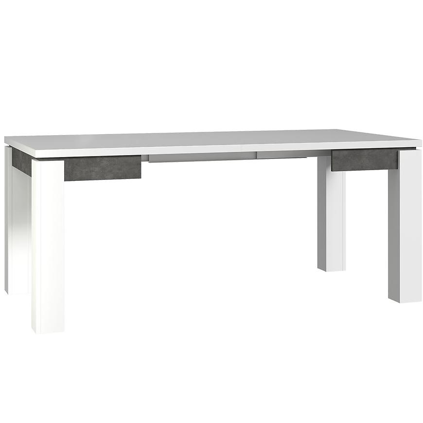 Stůl Brugia EST45 šedá/bílý lesk BAUMAX