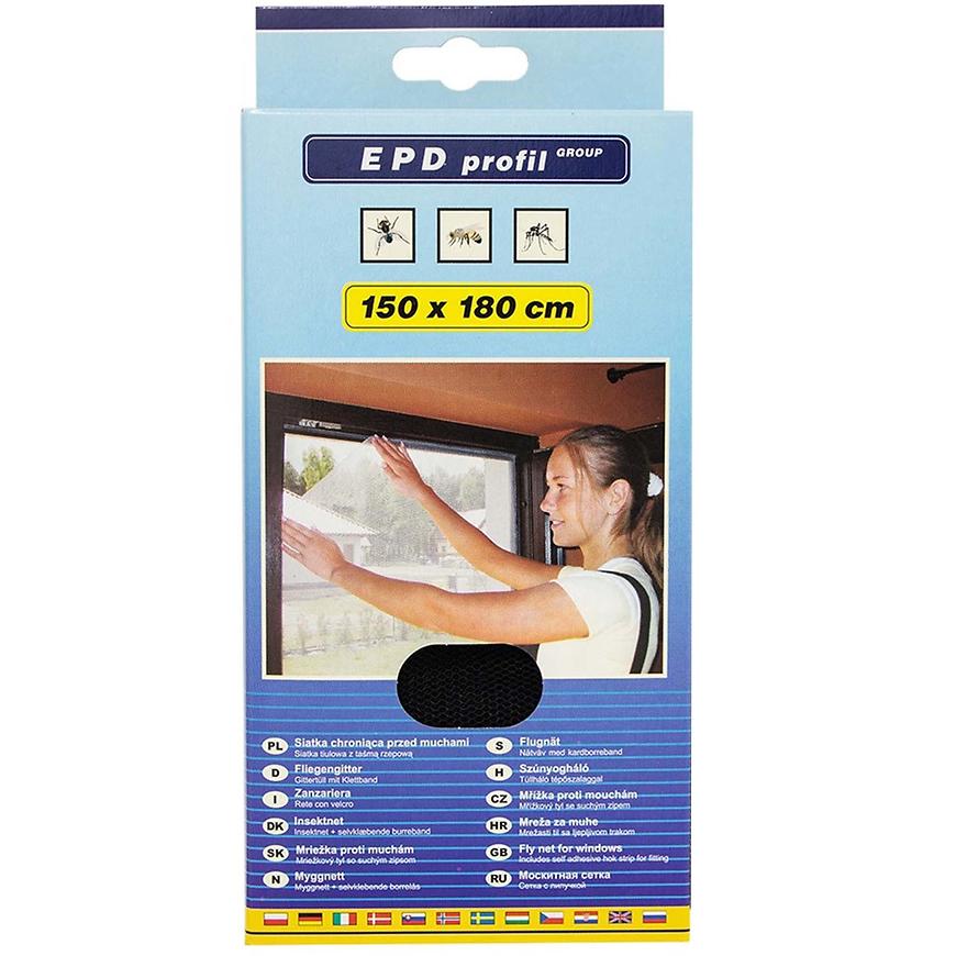 Síť proti hmyzu 150x180 Černá BAUMAX