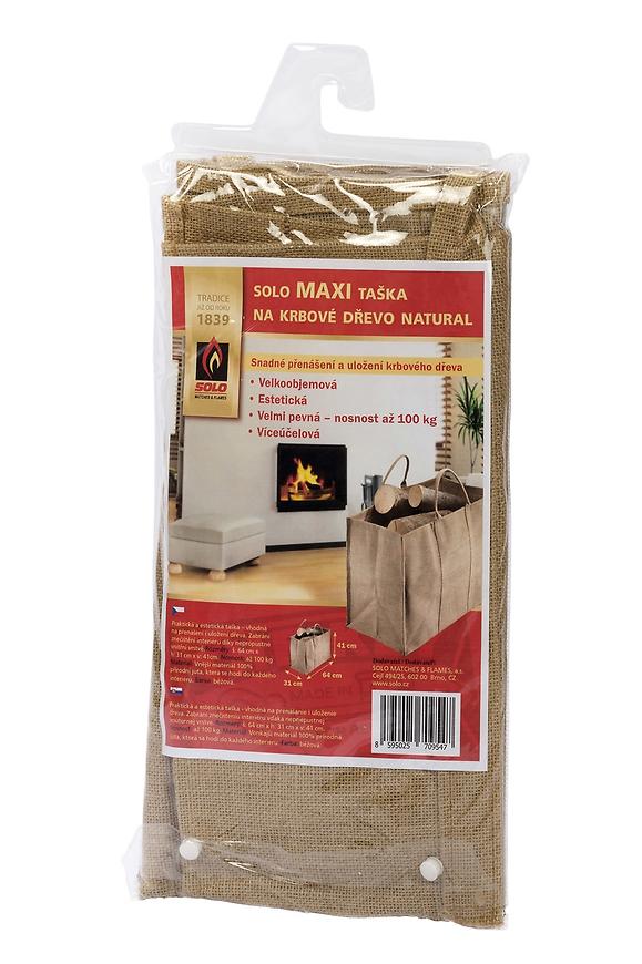 Taška na krbové dřevo Natural