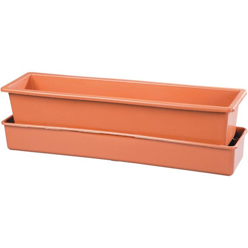 Truhlík samozavlažovací Lebiš š 60 cm; 18 l - terakota BAUMAX