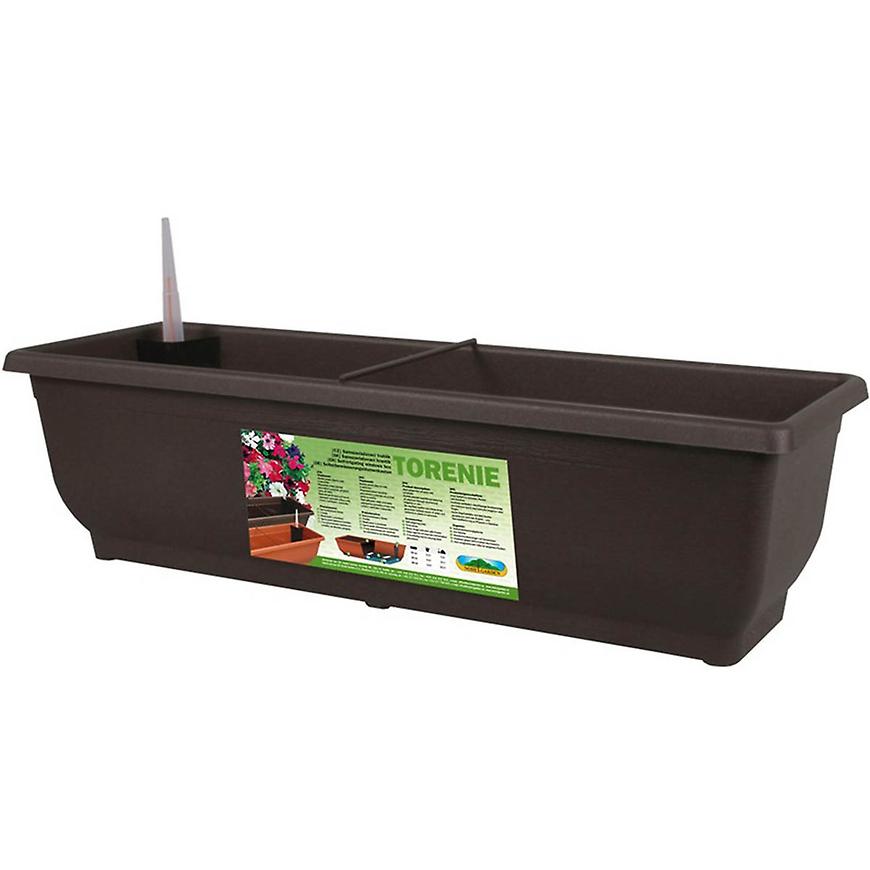 Truhlík samozavlažovací Torenie 75 x 19 x 17 - hnědý BAUMAX