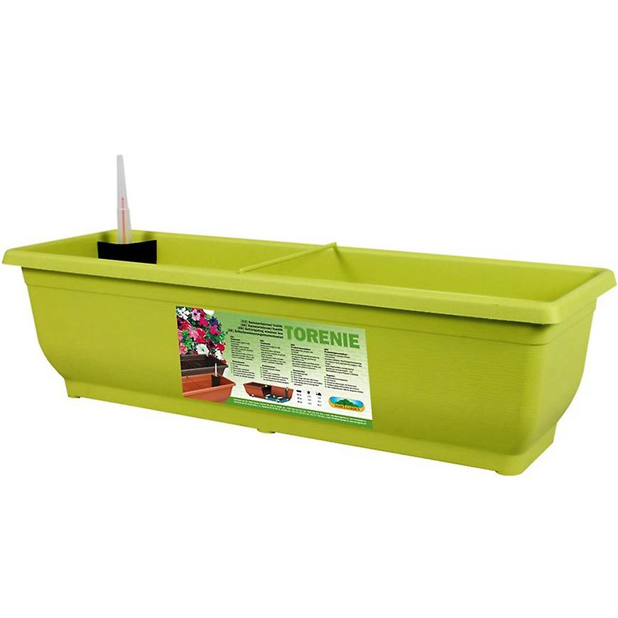 Truhlík samozavlažovací Torenie 75 x 19 x 17 - zelený BAUMAX